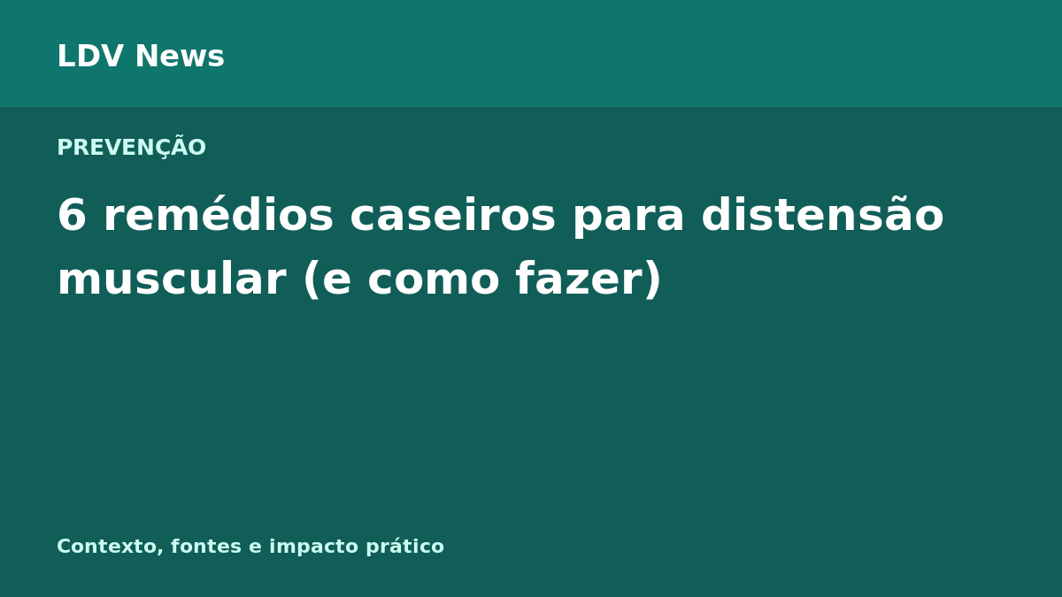 Capa editorial: 6 remédios caseiros para distensão muscular (e como fazer)